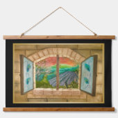 Open Window 吊り下げ型タペストリー (正面)