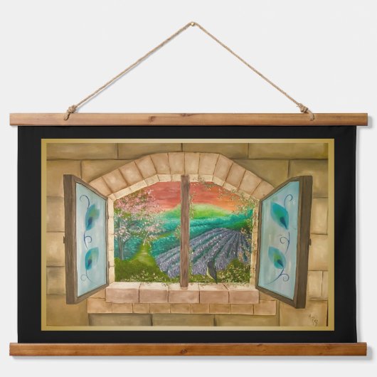 Open Window 吊り下げ型タペストリー (正面)