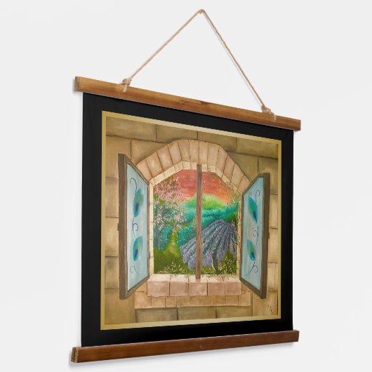 Open Window 吊り下げ型タペストリー (傾斜あり)
