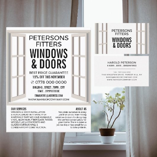 Open Window Design, Window & Door Fitter Company チラシ