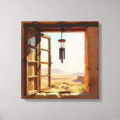 Open Window in the Desert  キャンバスプリント (正面)
