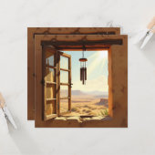 Open Window in the Desert Blank カード (正面/裏面インサイチュ)