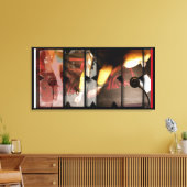 Open Work about Open Red 5フォトモンタージュキャンバス キャンバスプリント (インサイチュ (リビング))