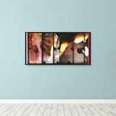 Open Work about Open Red 5フォトモンタージュキャンバス キャンバスプリント (インサイチュ (ウッドフロア))