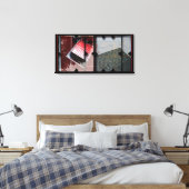 Open Work about Open Red 9フォトモンタージュキャンバス キャンバスプリント (インサイチュ (寝室))