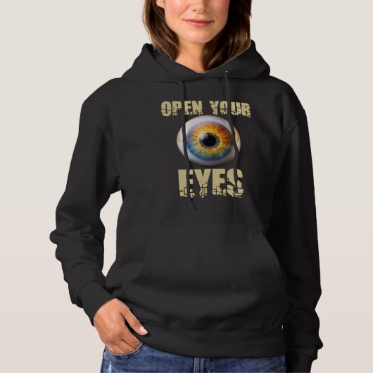 Open Your Eyes, Eyeball Design パーカ (正面)
