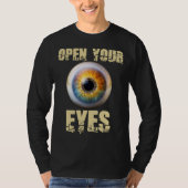 Open Your Eyes, Eyeball Design Tシャツ (正面)