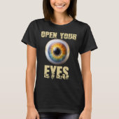 Open Your Eyes, Eyeball Design Tシャツ (正面)
