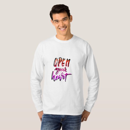 Open your heart tシャツ (正面フル)