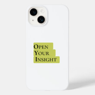 Open Your Insight | こころを広く Inspirational ミニマリスト携帯 Case-Mate iPhone 14ケース