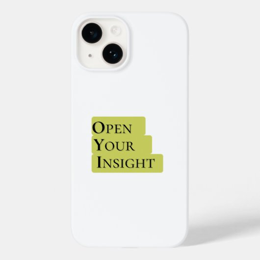 Open Your Insight | こころを広く Inspirational ミニマリスト携帯 Case-Mate iPhoneケース (裏面)