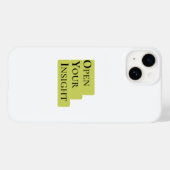 Open Your Insight | こころを広く Inspirational ミニマリスト携帯 Case-Mate iPhoneケース (裏面 (横))