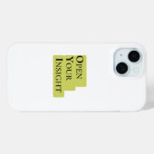 Open Your Insight | こころを広く Inspirational ミニマリスト携帯 Case-Mate iPhoneケース (裏面 (横))