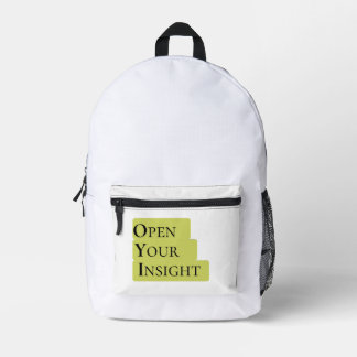 Open Your Insight | 霊感を与えるハンドバックパック プリントバックパック
