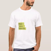 Open Your Insight – Men's Bold Minimalist T-Shirt  Tシャツ (正面)