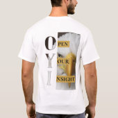 Open Your Insight – Men's Bold Minimalist T-Shirt  Tシャツ (裏面)