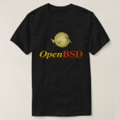 OpenBSDロゴシール Tシャツ (デザイン正面)