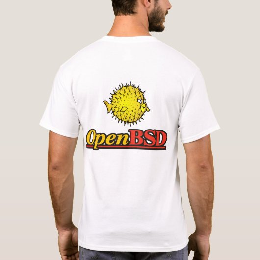 OpenBSD Tシャツ (裏面)