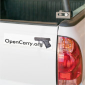 OpenCarry.org バンパーステッカー (トラック上)