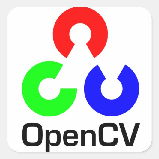 OpenCVスクエアステッカー スクエアシール (正面)
