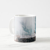 OPENED BLUE LOUVERED WINDOWS コーヒーマグカップ (正面左)