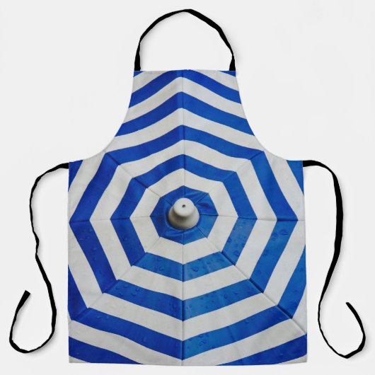 Opened striped umbrella エプロン (正面)