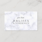 Openfaceのフォントの専門の白い大理石 名刺 (正面)