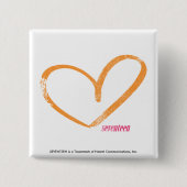 OpenHeartのオレンジ 缶バッジ (正面)