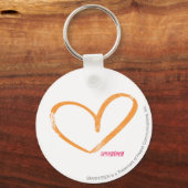 OpenHeartオレンジ キーホルダー (正面)