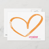 OpenHeartオレンジ ポストカード (正面/裏面)