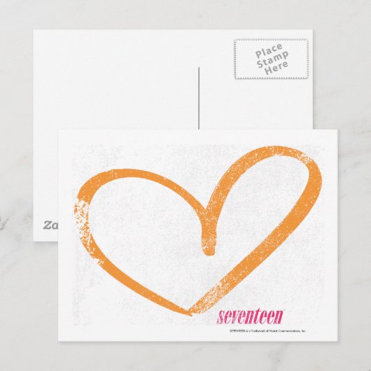 OpenHeartオレンジ ポストカード (正面/裏面)