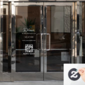 Opening Hours Welcome Window door sign ウィンドウサイン (オフィスドア)