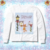 Opening our Hearts Vintage Christmas Scene 