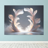 Opening Petal Portal キャンバスプリント (インサイチュ (ウッドフロア))