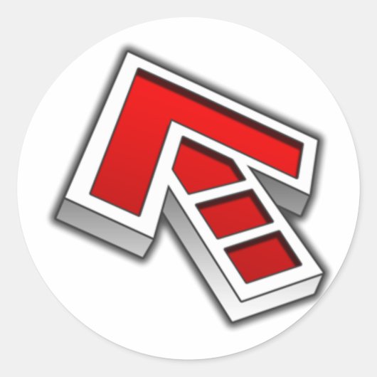 openITG矢印ステッカー ラウンドシール (正面)