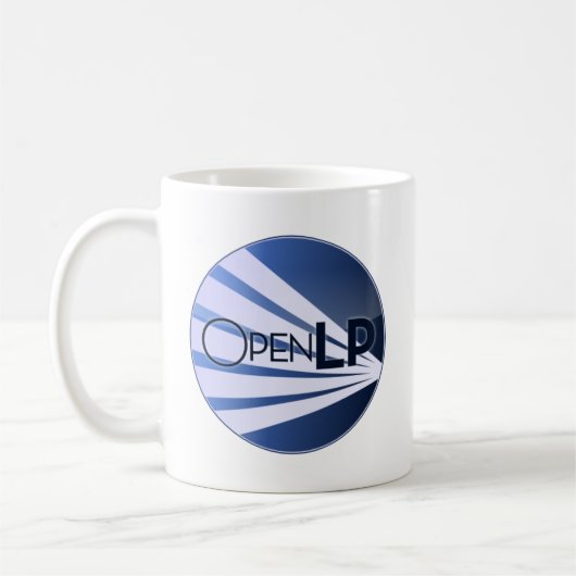 OpenLPのロゴのマグ コーヒーマグカップ (左)