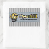 OpenSSH - sysadmins用のステッカー 長方形シール (バッグ)