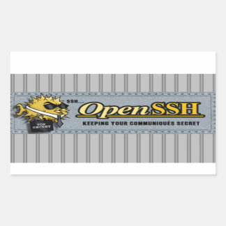 OpenSSH - sysadmins用のステッカー 長方形シール