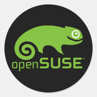 openSUSEステッカー ラウンドシール