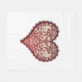 Openworkのハート結婚,'s,ヴィンテージ,婚約，ギフト フリースブランケット (正面(横))