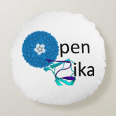 OpenZikaのための楽な枕 ラウンドクッション (正面)