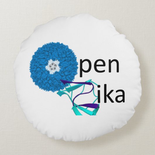 OpenZikaのための楽な枕 ラウンドクッション (裏面)