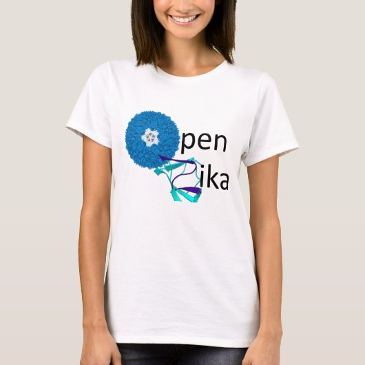OpenZikaの女性のTシャツ Tシャツ (正面)