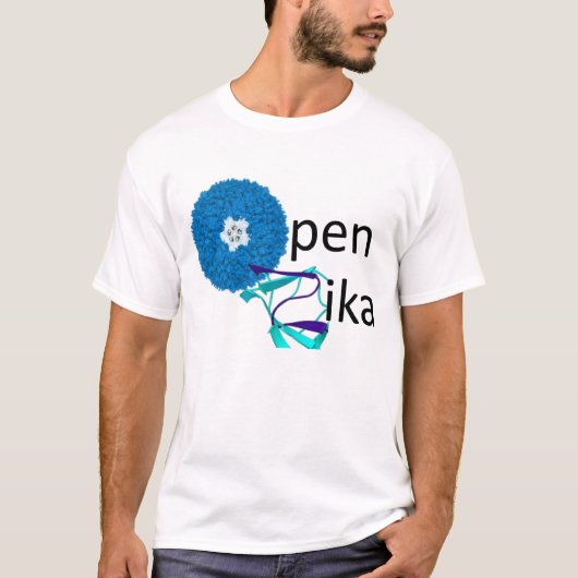 OpenZikaの男性Tシャツ Tシャツ (正面)