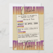 Opera Aesthetic Wedding 招待状 (正面)