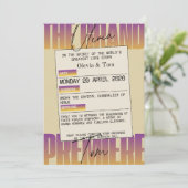 Opera Aesthetic Wedding 招待状 (スタンド正面)