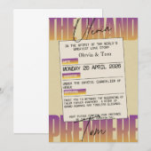 Opera Aesthetic Wedding 招待状 (正面/裏面)