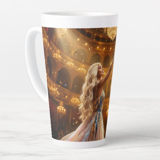 OPERA DIVA カフェラテマグ (左アングル)