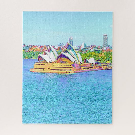 Opera House Sydney Harbour water view Jigsaw Puzzl ジグソーパズル (縦)