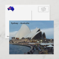 Opera House, Sydney, New South Wales，オーストラリア ポストカード